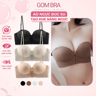 Áo ngực đúc su cài trước Gom Bra nâng ngực tạo khe, áo lót cúp ngực không gọng đệm mút 4cm mềm mại - SA-946