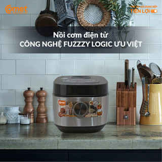Nồi cơm điện tử 1,8 lít COMET công nghệ Fuzzy Logic, Lòng Niêu Chống Dính, 11 chức năng nấu - CM8088