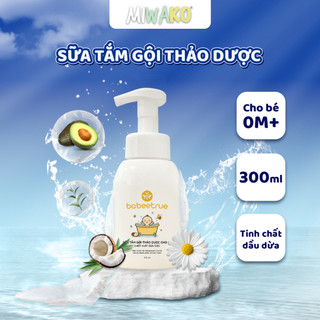 Sữa tắm gội thảo dược cho bé babeetrue tinh chất dầu dừa