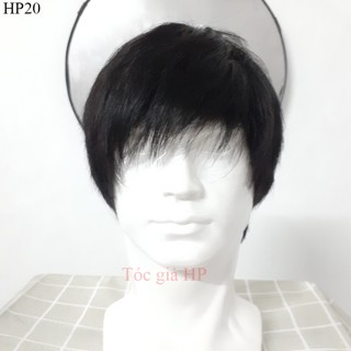Tóc giả nam nguyên đầu, 100% tóc thật