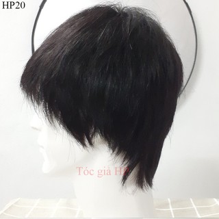 Tóc giả nam nguyên đầu, 100% tóc thật