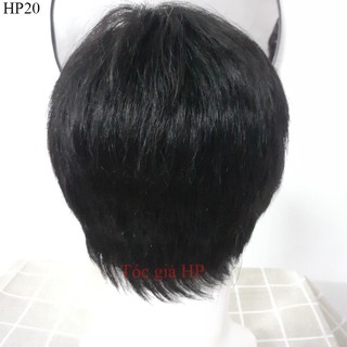 Tóc giả nam nguyên đầu, 100% tóc thật