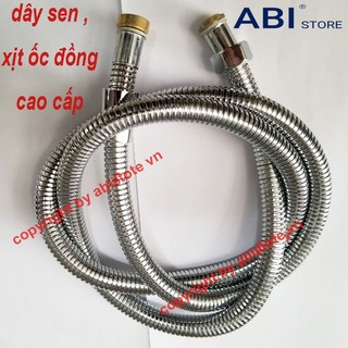 Dây sen tắm, dây xịt inox ốc đồng tùi đỏ cao cấp hàng đẹp
