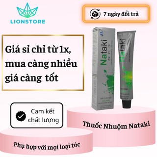 Thuốc nhuộm tóc NATAKI collagen 100ml full mã màu không kèm oxy sỉ dành cho SALON