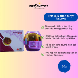 Kem ngừa mụn trắng da thảo dược Deluxe LA 20g - chính hãng công ty Gia Bảo