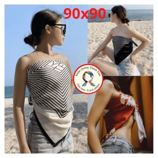 Áo yếm lụa từ khăn lụa vuông siêu to 90x90cm HÀNG LOẠI 1