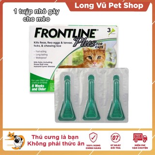 Tuýp nhỏ gáy trị ve rận cho mèo Frontline plus (1 tuýp) - Long Vũ Pet Shop