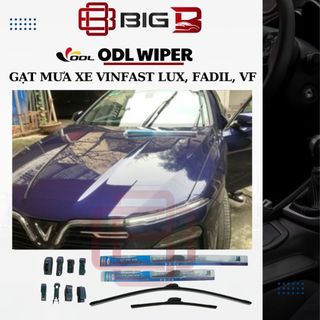 Gạt Mưa VinFast Lux A, SA, Fadil VF5 VFe34 VF8 VF9 -CHÍNH HÃNG- Cần Gạt Nước Silicone ODL Đài Loan Có Thay Lưỡi BIG B