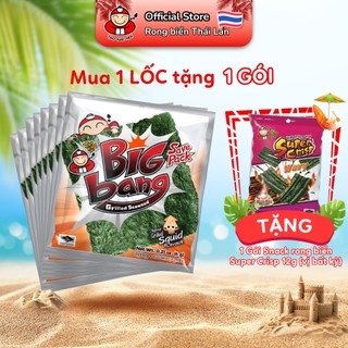 [MUA LỐC 12 GÓI TẶNG 1 GÓI RONG BIỂN SC 12G VỊ NGẪU NHIÊN] Snack Rong Biển TaoKaeNoi BIG BANG 6G Giòn Xốp Nhiều Vị