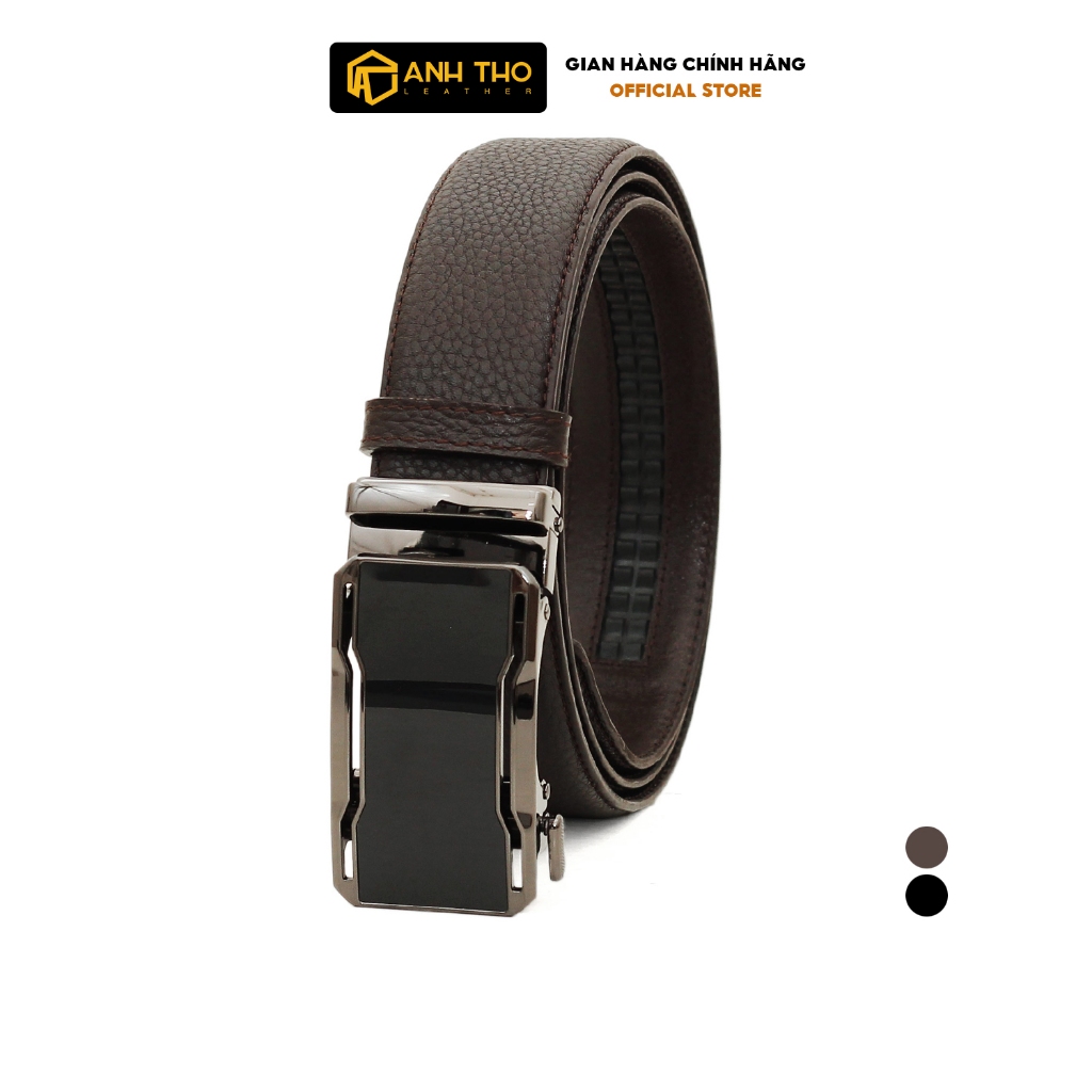Thắt lưng da bò hạt M2T4-52 | Anh Tho Leather