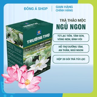 Trà Ngủ Ngon Trường Thọ - Hỗ trợ giấc ngủ ngon, ngủ sâu giấc, an thần - Hỗ trợ người mất ngủ - Trà thảo mộc túi lọc