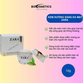 Kem dưỡng trắng da thảo dược Zara giúp da trắng sáng tự nhiên 12g