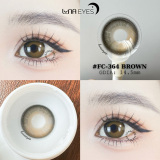 [1 year] Kính áp tròng LUNA EYES FC-364 BROWN - Lens size to