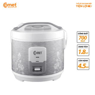 Nồi cơm điện nắp gài 1.8l comet - cm8010