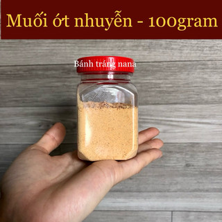 Muối tôm hạt, muối ớt nhuyễn loại ngon.100gram