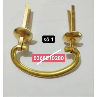 Tay nắm chữ C bằng đồng , tay hoa đồng