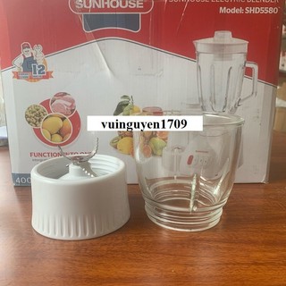 Cối thủy tinh nhỡ xay thịt máy xay sunhouse SHD 5582/5580