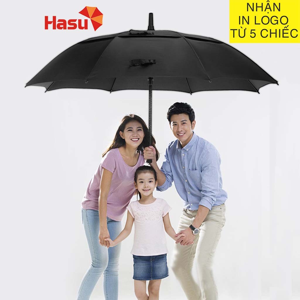 Dù che mưa loại lớn cầm tay cán dài đường kính D = 150cm 2 tầng chống lật - Dù che nắng mưa cỡ lớn