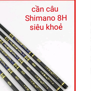 cần câu tay shimano 8H phong vũ catbon siêu khỏe