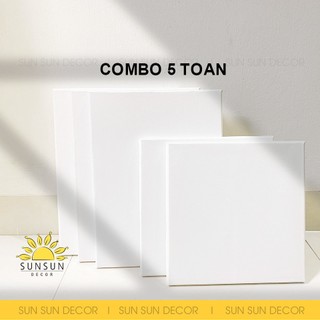 Combo 3 toan 30x40 + 2 toan 30x30 vẽ tranh sơn dầu, màu acrylic