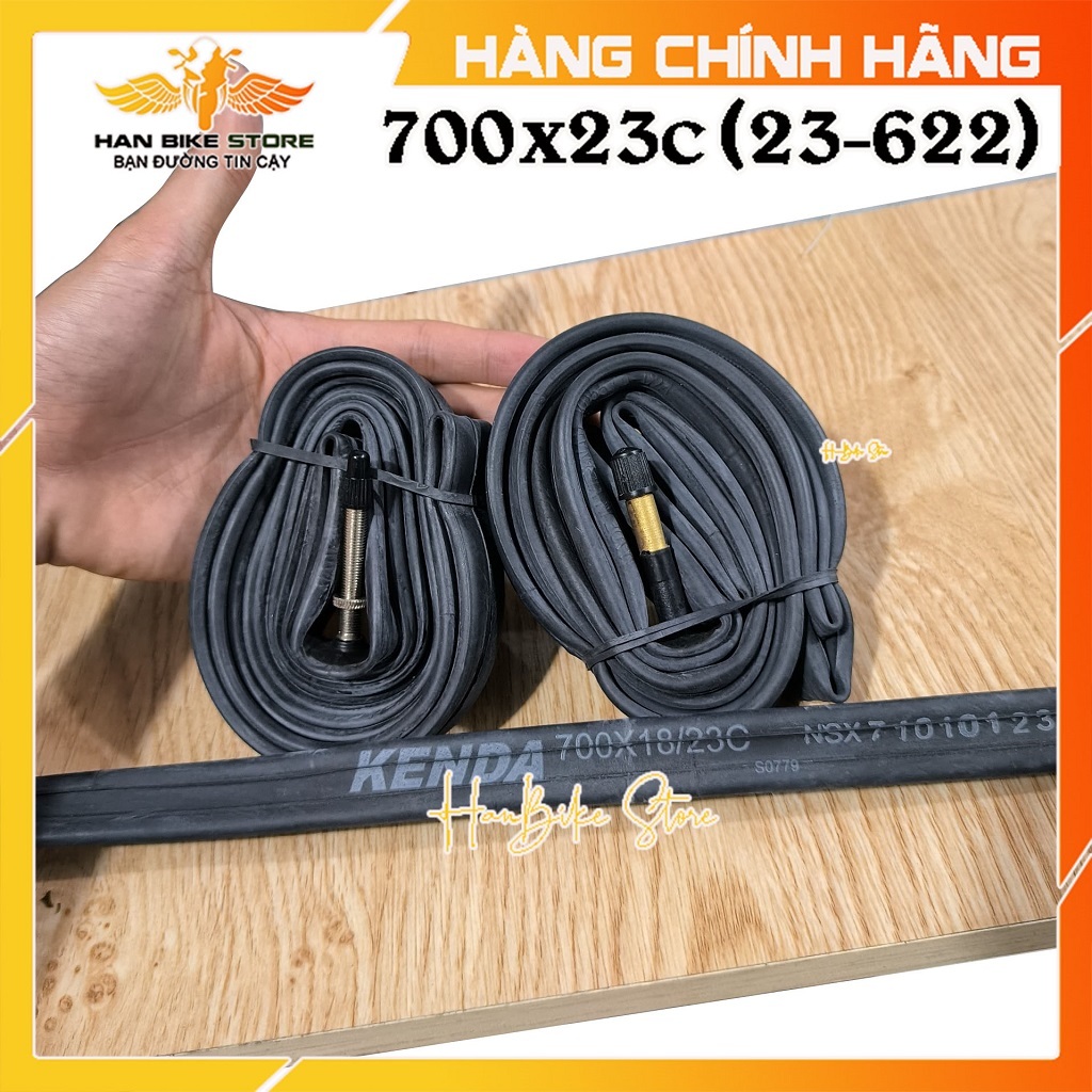 Săm Ruột KENDA 700x23C Van Dài 48mm, Ruột Xe Đạp 700x23C (23-622) Săm Xe Đạp ROAD, Fixed Gear Van Dà