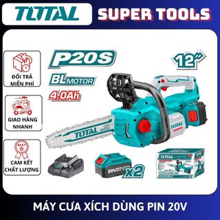 Total máy cưa xích dùng pin 20v tgsli20128 /tgsli201286