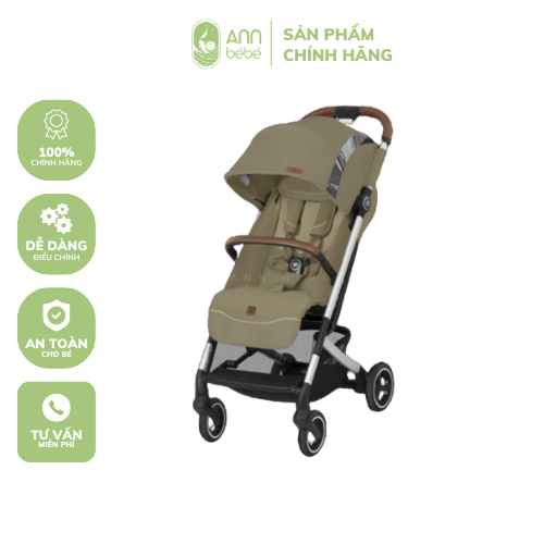 [CHÍNH HÃNG] Xe đẩy gấp gọn GB Qbit + All-City Colors Fashion Edition - màu Vanilla Beige | ANNBEBE