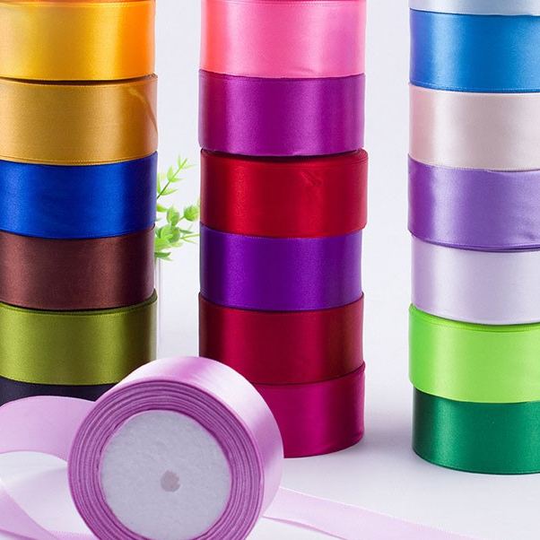 Ruy băng lụa thường bản 4cm - RUY0029 (1 cây 5 cuộn)