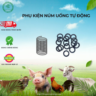 Lò xo núm uống nước tự động cho heo