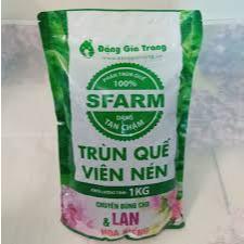Phân trùn quế dạng viên sfarm tan chậm 5kg chuyên dùng cho cây cảnh