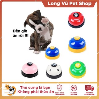 Chuông huấn luyện chó mèo dễ nhấn, chuông gọi đồ ăn tiếng chuông vừa phải dễ chịu - Long Vũ Pet Shop