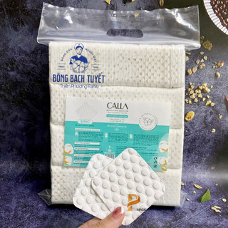 Bông tẩy trang làm sạch da calla /Merilynn hạt massage 0,5gr / 1kg - chính hãng Bông Bạch Tuyết
