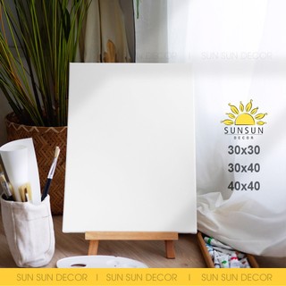 Toan vẽ tranh 30x40cm, 40x40cm, 30x30...khung canvas vẽ tranh sơn dầu, màu Acrylic