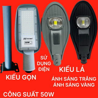 BÓNG ĐÈN HÌNH CHIẾC LÁ CÔNG SUẤT 50W SỬ DỤNG ( ĐIỆN 220V ) ÁNH SÁNG TRẮNG - VÀNG DÙNG CHIẾU SÁNG ĐÈN ĐƯỜNG , SÂN VƯỜN ..