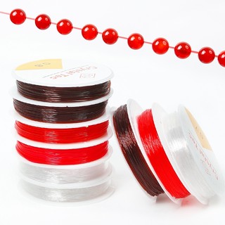 1 cuộn dây cước thun co giãn nhiều màu trong suốt xỏ chuỗi hạt làm handmade trang sức thắt vòng đồ thủ công