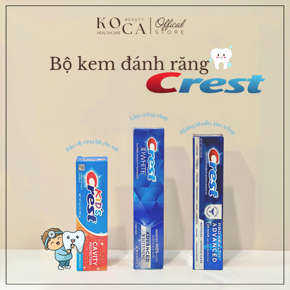 [ Crest ] Kem đánh răng Crest