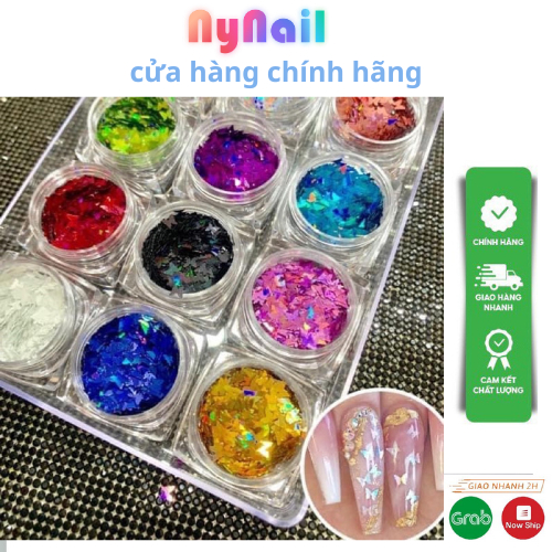 sét bướm trang trí ẩn nail