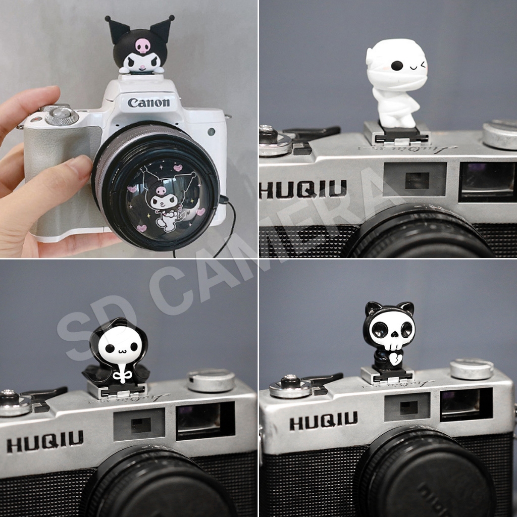 Nắp đậy Flash Ác Qủy, Thiên thần cute Dành Cho Máy Ảnh Canon Nikon Sony Fuijflim Nắp Che Chân Đèn Flash Hotshoe cao cấp | BigBuy360 - bigbuy360.vn