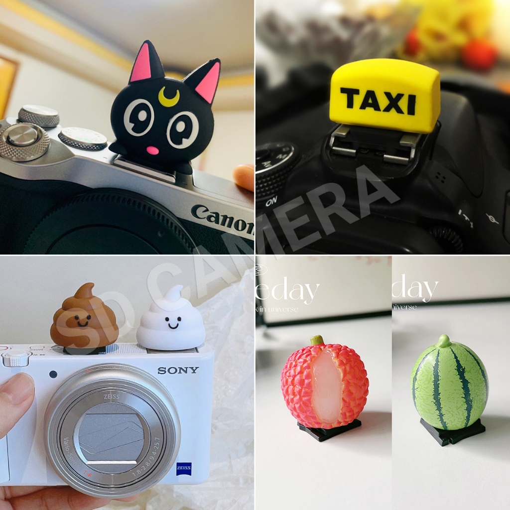 Nắp đậy Flash Ác Qủy, Thiên thần cute Dành Cho Máy Ảnh Canon Nikon Sony Fuijflim Nắp Che Chân Đèn Flash Hotshoe cao cấp | BigBuy360 - bigbuy360.vn