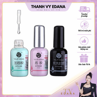 Base top hoa hồng, sơn liên kết cứng móng hoa hồng chính hãng [Thanh Vy Nail]