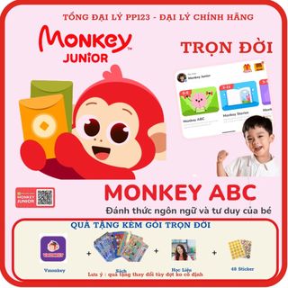 Monkey ABC Trọn đời ( cho bé 0-6 Tuổi) Kèm quà