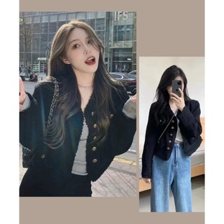  Áo khoác dạ tweed cổ tròn thiết kế sang trọng màu sắc trẻ trung trang nhã  CÓ BIG SIZE  MOFS SP20 