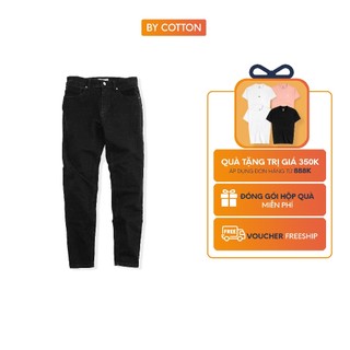 Quần jeans dài nam cao cấp black 1022 by cotton