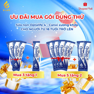 Sữa Non Colostrum bổ sung canxi giúp xương chắc khỏe, phòng ngừa loãng xương Optalife 4 - Gói dùng thử