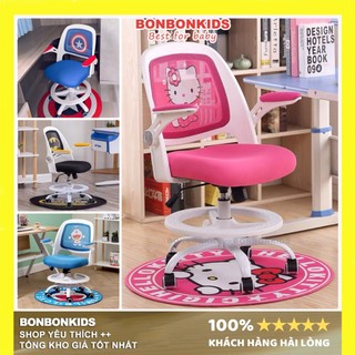 [Có khóa bánh + Thảm]  Ghế Hello Kitty 250, Ghế học sinh Mèo Kitty bản nâng cấp