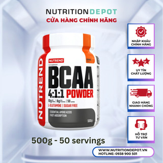 Thực phẩm bổ sung & phát triển cơ bắp Nutrend BCAA 4:1:1 Powder vị Cam - Nutrition Depot Vietnam