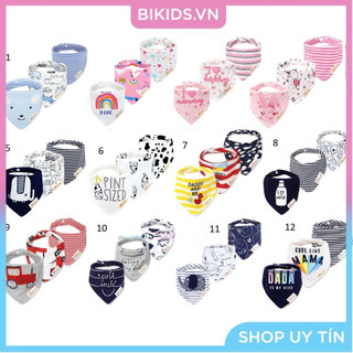 Khăn tam giác MomCare set 3c cho bé 0-3 tuổi