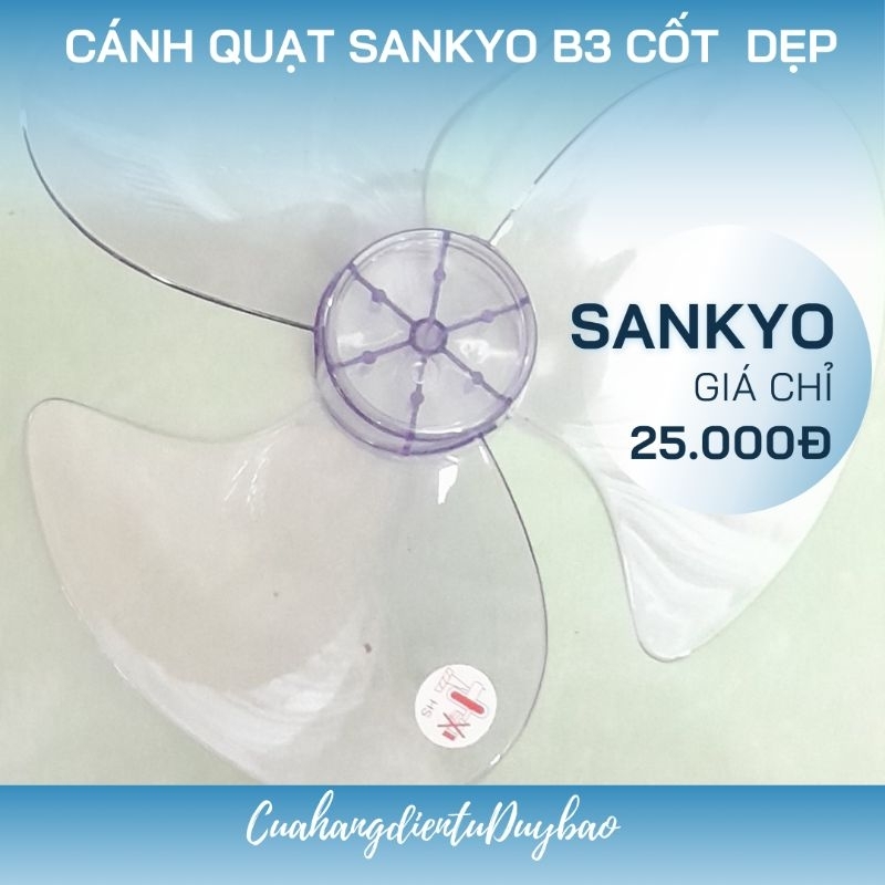 CÁNH QUẠT SANKYO CỐT DẸP B3 CHÍNH HÃNG