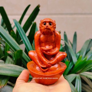 Tượng con khỉ gỗ hương 12 cm (mẫu mới)