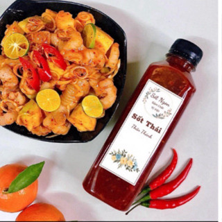 (Có Sỉ) Sốt thái trộn chân gà, tai heo, nước chấm hoa quả 330ml